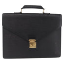 LOUIS VUITTON Epi Pouch Business Bag 2 Set Black Red LV Auth BA16877-2