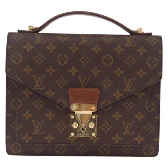 LOUIS VUITTON Monogram Monceau 28 Hand Bag 2way M51185 LV Auth BA16882A