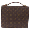 LOUIS VUITTON Monogram Monceau 28 Hand Bag 2way M51185 LV Auth BA16882A-3