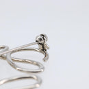 LOEWE Brooch Metal Silver Auth BA16883V-12