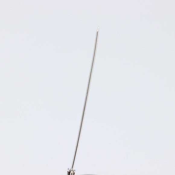 LOEWE Brooch Metal Silver Auth BA16883V