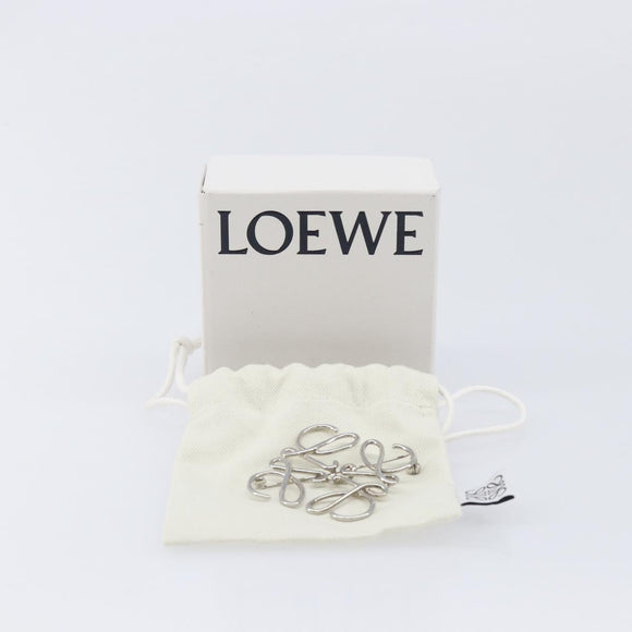 LOEWE Brooch Metal Silver Auth BA16883V