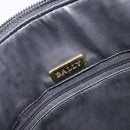 Bally Chain Shoulder Bag Leather Black Gold Tone Auth BA16884-16