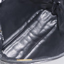 Bally Chain Shoulder Bag Leather Black Gold Tone Auth BA16884-17
