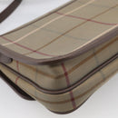 Burberrys Nova Check Shoulder Bag Canvas Brown Gold Tone Auth BA16887-13
