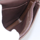 Burberrys Nova Check Shoulder Bag Canvas Brown Gold Tone Auth BA16887-17