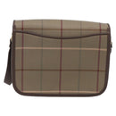 Burberrys Nova Check Shoulder Bag Canvas Brown Gold Tone Auth BA16887-3