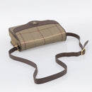 Burberrys Nova Check Shoulder Bag Canvas Brown Gold Tone Auth BA16887-7