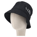 Valentino Bucket Hat Nylon Black White Auth BA16890-1