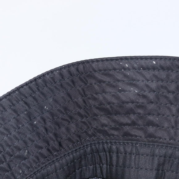 Valentino Bucket Hat Nylon Black White Auth BA16890