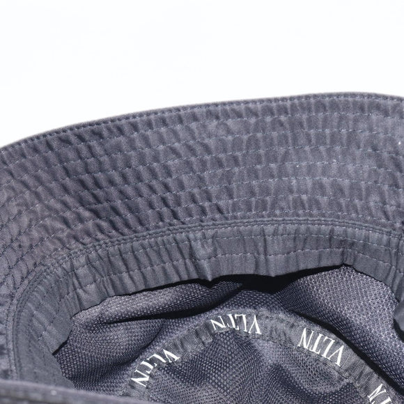 Valentino Bucket Hat Nylon Black White Auth BA16890