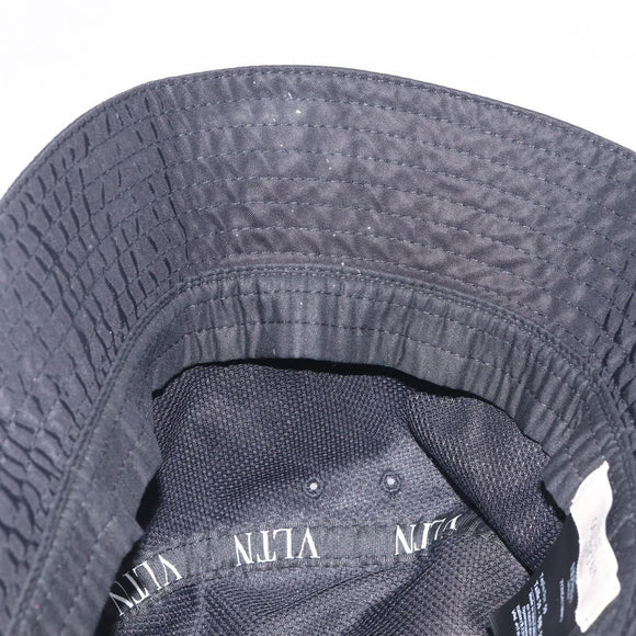 Valentino Bucket Hat Nylon Black White Auth BA16890