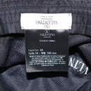 Valentino Bucket Hat Nylon Black White Auth BA16890-15