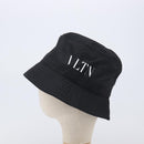 Valentino Bucket Hat Nylon Black White Auth BA16890-4