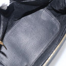 CELINE Macadam Hand Bag PVC Black Gold Tone Auth BA16891-17