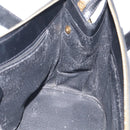CELINE Macadam Hand Bag PVC Black Gold Tone Auth BA16891-18