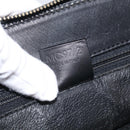 CELINE Macadam Hand Bag PVC Black Gold Tone Auth BA16891-23