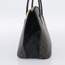 CELINE Macadam Hand Bag PVC Black Gold Tone Auth BA16891-4