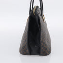 CELINE Macadam Hand Bag PVC Black Gold Tone Auth BA16891-5
