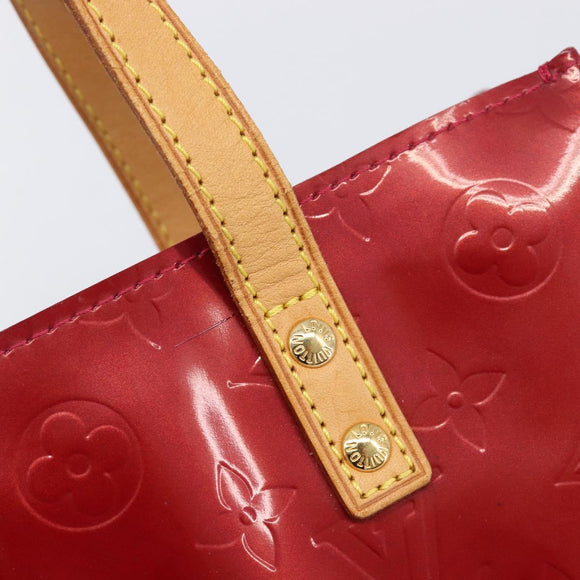 LOUIS VUITTON Monogram Vernis Reade PM Bag Pomme D'amour M91990 LV Auth BA16893
