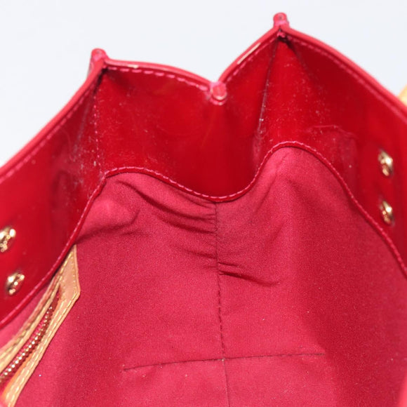 LOUIS VUITTON Monogram Vernis Reade PM Bag Pomme D'amour M91990 LV Auth BA16893
