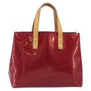 LOUIS VUITTON Monogram Vernis Reade PM Bag Pomme D'amour M91990 LV Auth BA16893-2