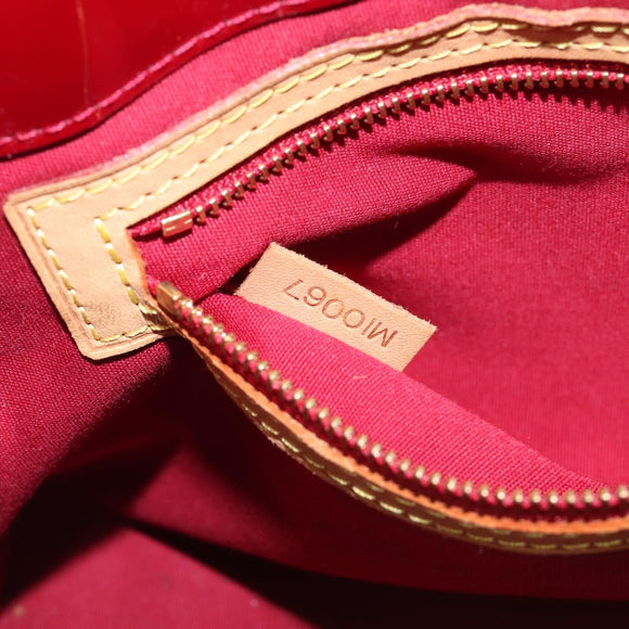LOUIS VUITTON Monogram Vernis Reade PM Bag Pomme D'amour M91990 LV Auth BA16893