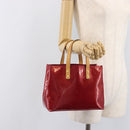 LOUIS VUITTON Monogram Vernis Reade PM Bag Pomme D'amour M91990 LV Auth BA16893-24