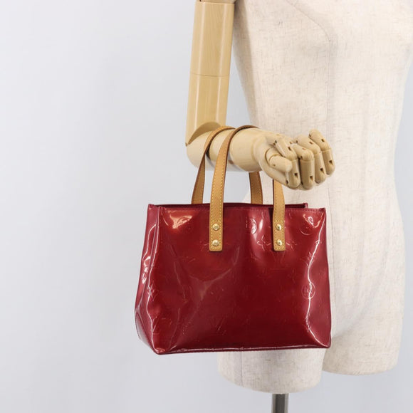LOUIS VUITTON Monogram Vernis Reade PM Bag Pomme D'amour M91990 LV Auth BA16893