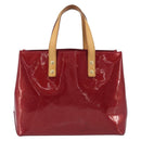 LOUIS VUITTON Monogram Vernis Reade PM Bag Pomme D'amour M91990 LV Auth BA16893-3