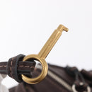 Chloe Paddington Hand Bag Leather Brown Gold Tone Auth BA16895V-16