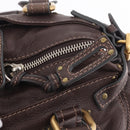 Chloe Paddington Hand Bag Leather Brown Gold Tone Auth BA16895V-18