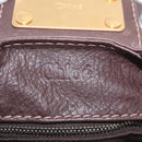 Chloe Paddington Hand Bag Leather Brown Gold Tone Auth BA16895V-21