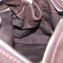 Chloe Paddington Hand Bag Leather Brown Gold Tone Auth BA16895V-23
