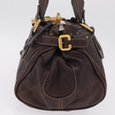 Chloe Paddington Hand Bag Leather Brown Gold Tone Auth BA16895V-4