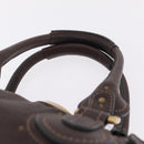 Chloe Paddington Hand Bag Leather Brown Gold Tone Auth BA16895V-8