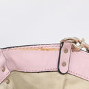 Valentino Rock Studs Hand Bag Leather 2way Pink Gold Tone Auth BA16896V-23