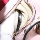 Valentino Rock Studs Hand Bag Leather 2way Pink Gold Tone Auth BA16896V-26