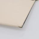 Salvatore Ferragamo Clutch Bag Leather Ivory Gold Tone Auth BA16897-8