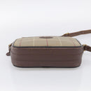 Burberrys Nova Check Shoulder Bag Canvas Brown Gold Tone Auth BA16901-10