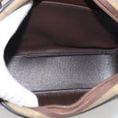 Burberrys Nova Check Shoulder Bag Canvas Brown Gold Tone Auth BA16901-17