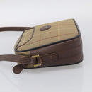 Burberrys Nova Check Shoulder Bag Canvas Brown Gold Tone Auth BA16901-4
