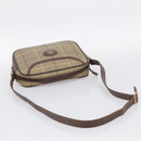 Burberrys Nova Check Shoulder Bag Canvas Brown Gold Tone Auth BA16901-7