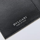BVLGARI Card Case Leather Ivory Silver Auth BA16902V-15