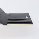 BVLGARI Card Case Leather Ivory Silver Auth BA16902V-17