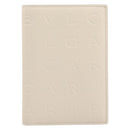 BVLGARI Card Case Leather Ivory Silver Auth BA16902V-2