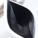 BVLGARI Card Case Leather Ivory Silver Auth BA16902V-21