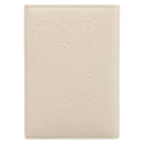 BVLGARI Card Case Leather Ivory Silver Auth BA16902V-3