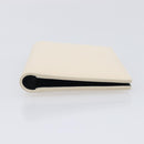 BVLGARI Card Case Leather Ivory Silver Auth BA16902V-7