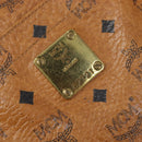 MCM Vicetos Shoulder Bag PVC Leather Brown Gold Tone Auth BA16903-17